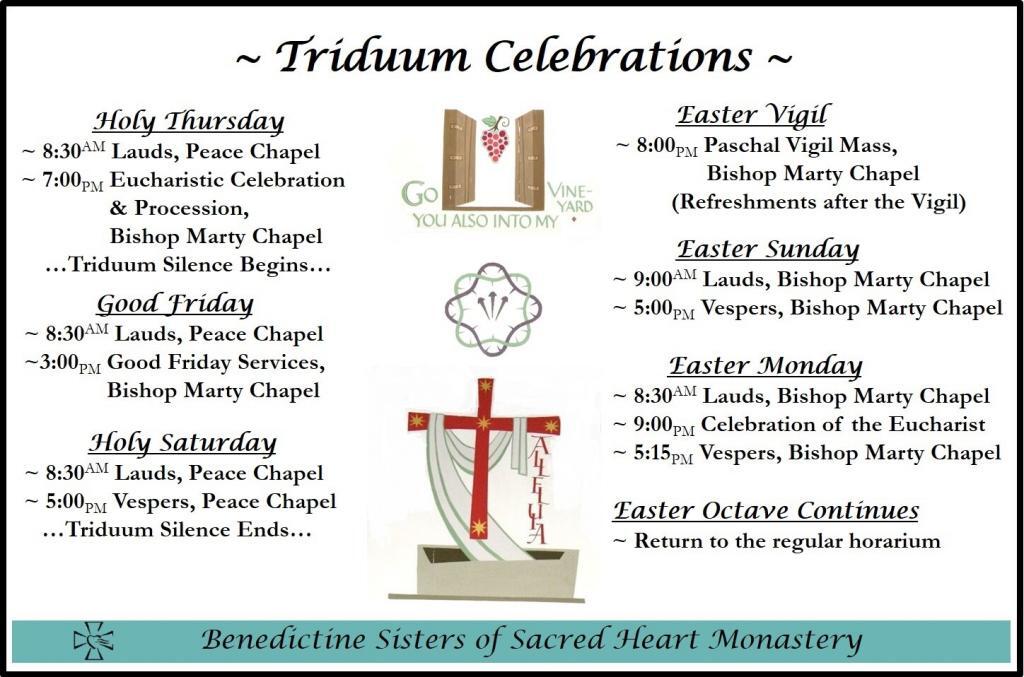 Paschal Triduum Celebrations