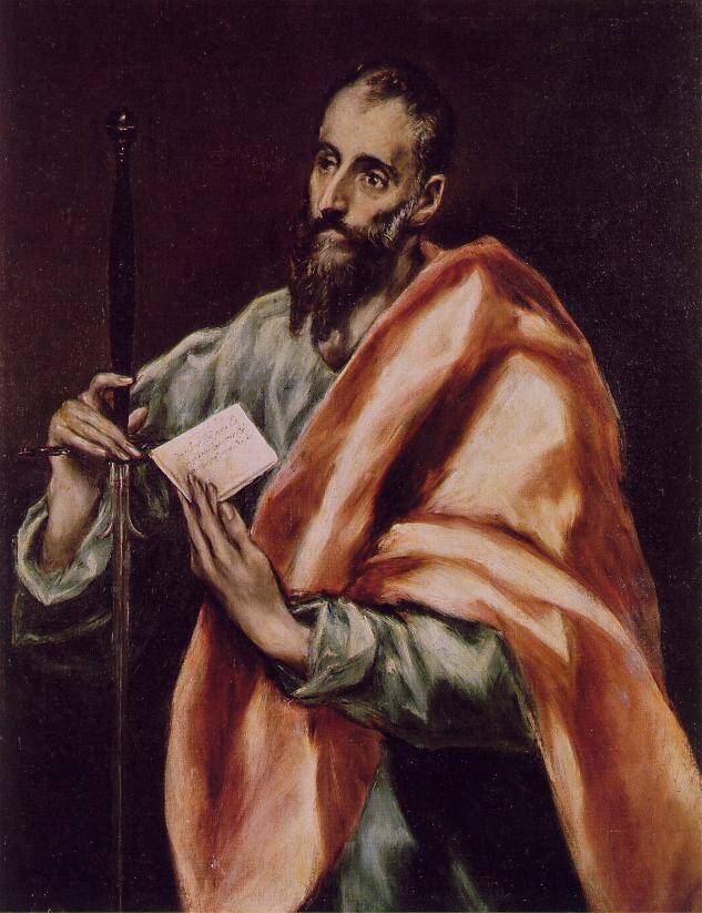 Painting of St. Paul as depicted by El Greco.